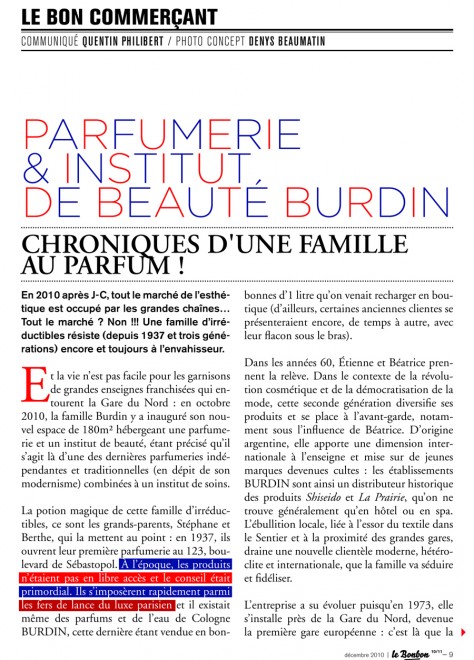 Revue De Presse Parfumerie En Ligne Burdin